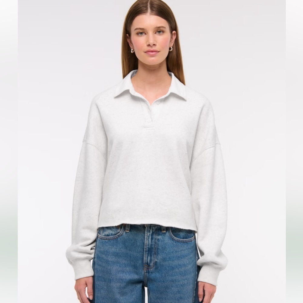 NWT Abercrombie & Fitch Essential Collared Polo Crew